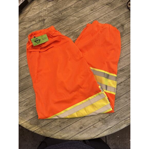 High Visibility Mesh Pants Orange XL Class E Level 2 Concern for Safety - Picture 1 of 10
